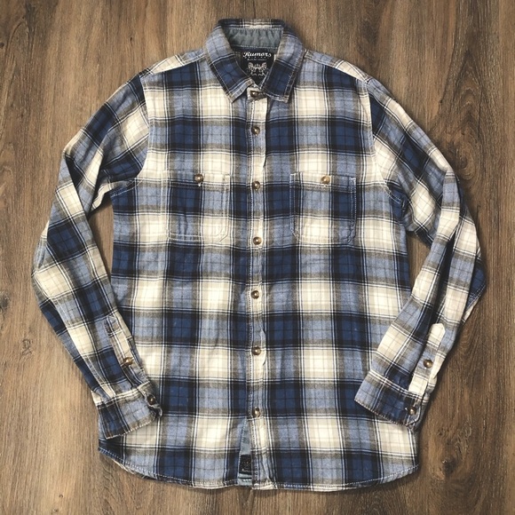 Rumors Original Faded Blue Plaid Button Down Shirt - Picture 2 of 15